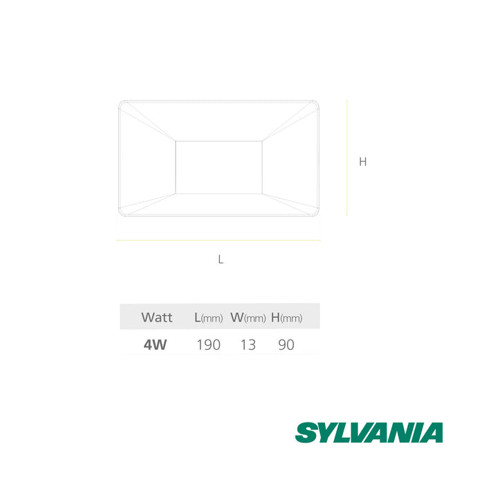 hogar decoracion e iluminacion led deco step 4 w luz calida multivoltaje sylvania sylv 025 mp madecentro