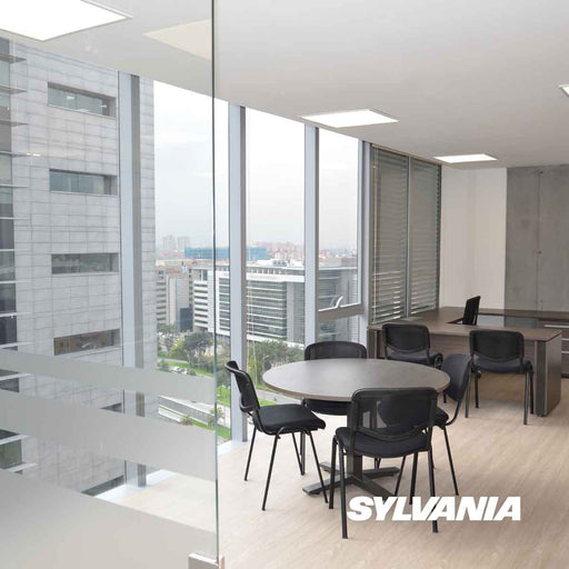 hogar decoracion e iluminacion panel led cuadrado 36w luz dia multivoltaje blanco sylvania sylv 016 mp madecentro