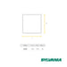 hogar decoracion e iluminacion panel led cuadrado 36w luz dia multivoltaje blanco sylvania sylv 016 mp madecentro