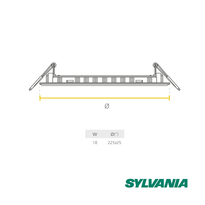 hogar decoracion e iluminacion panel led redondo 18w luz dia multivoltaje incrustar sylvania sylv 002 mp madecentro