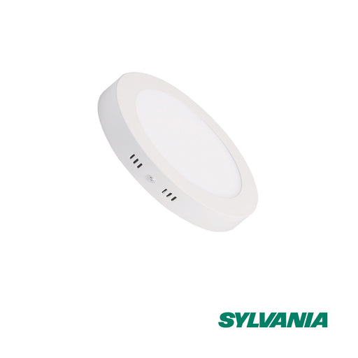 hogar decoracion e iluminacion panel led redondo 18w luz dia multivoltaje sobreponer sylvania sylv 005 mp madecentro