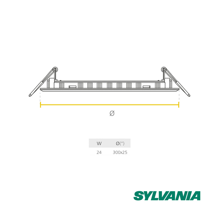 hogar decoracion e iluminacion panel led redondo 24w luz dia 100 240v incrustar sylvania sylv 003 mp madecentro