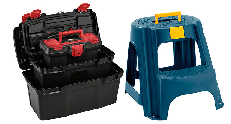 Escalesilla con tapa organizadora Rimax