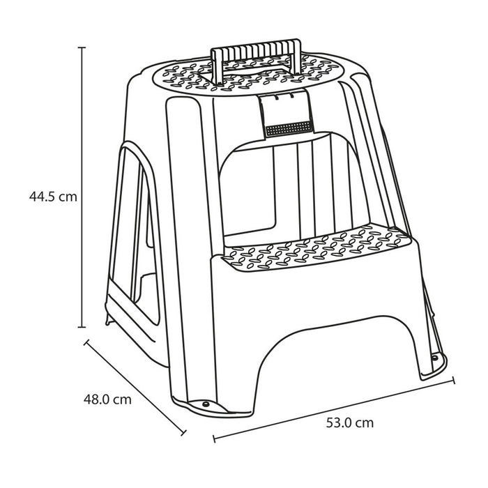 Escalesilla con tapa organizadora Rimax