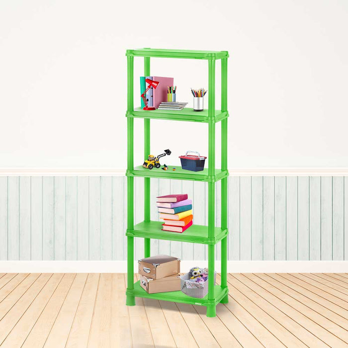 Estante infantil de 5 niveles 12" verde lima marca Rimax