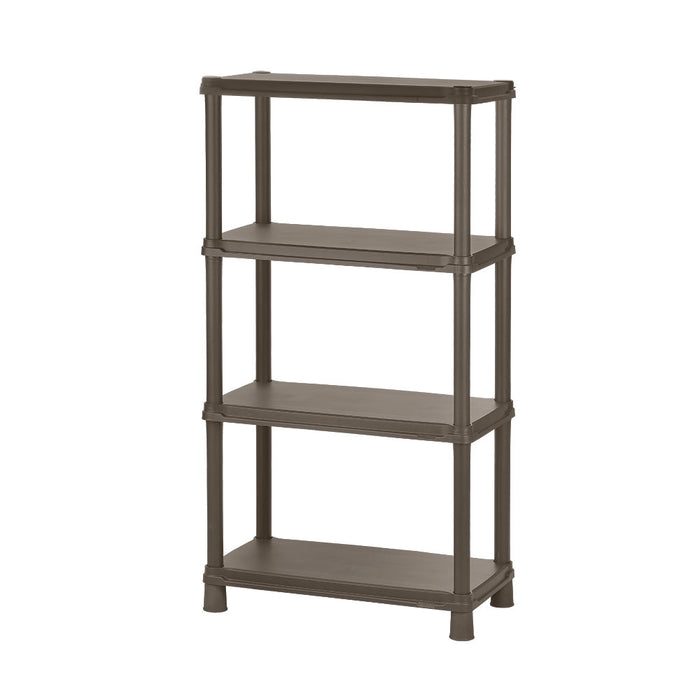 Estante multifuncional de 4 niveles solido 15" mocca marca Rimax