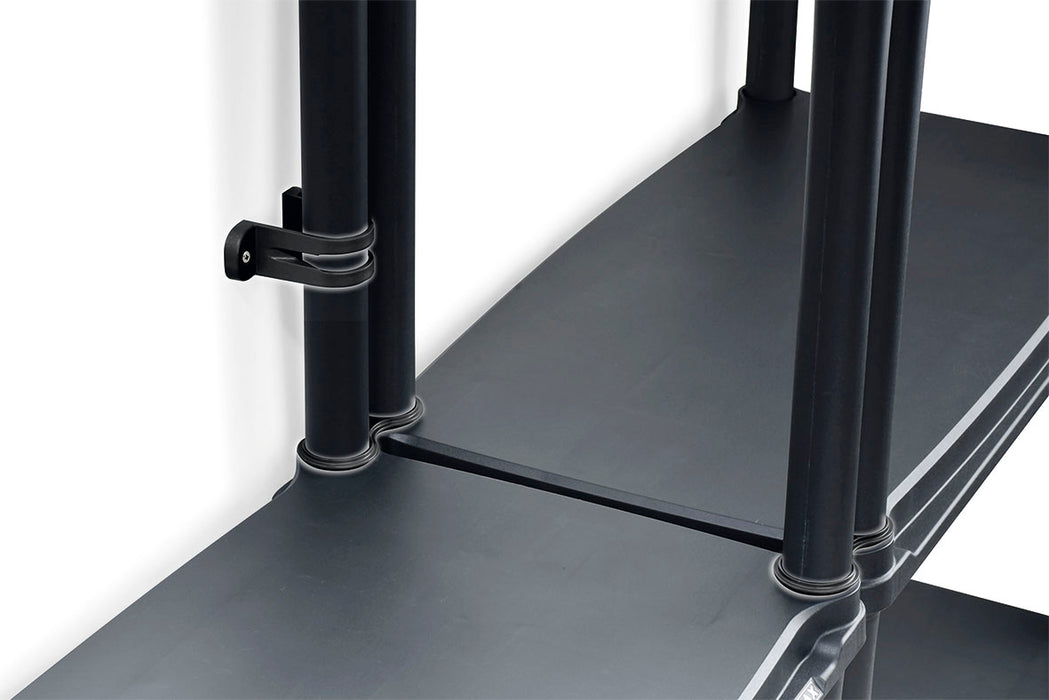 Estante multifuncional de 4 niveles solido 15" negro marca Rimax