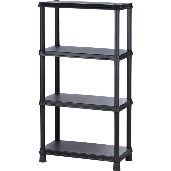 Estante multifuncional de 4 niveles solido 15" negro marca Rimax