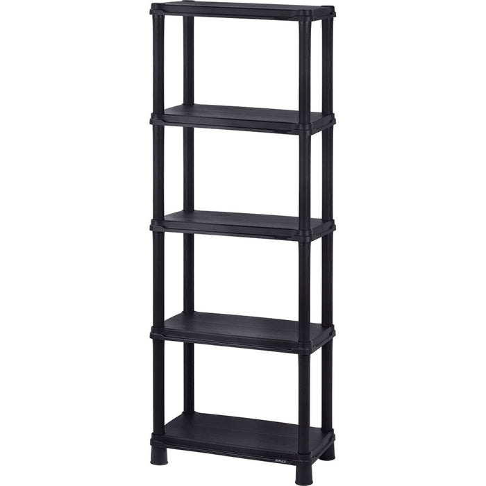 Estante multifuncional de 5 niveles solido 12" negro Rimax