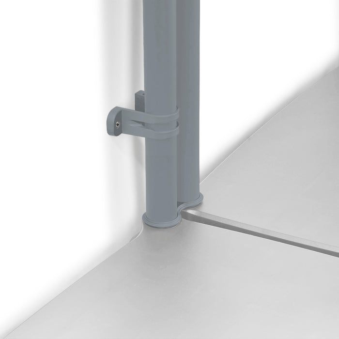 Estante multifuncional de 5 niveles solido 15" gris Rimax