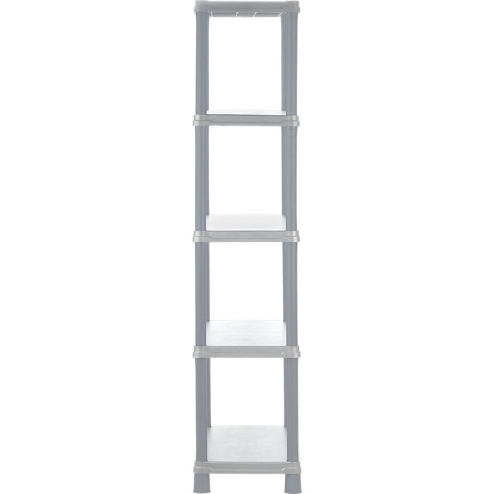 Estante multifuncional de 5 niveles solido 15" gris Rimax