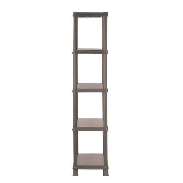 Estante multifuncional de 5 niveles solido 15" mocca marca Rimax