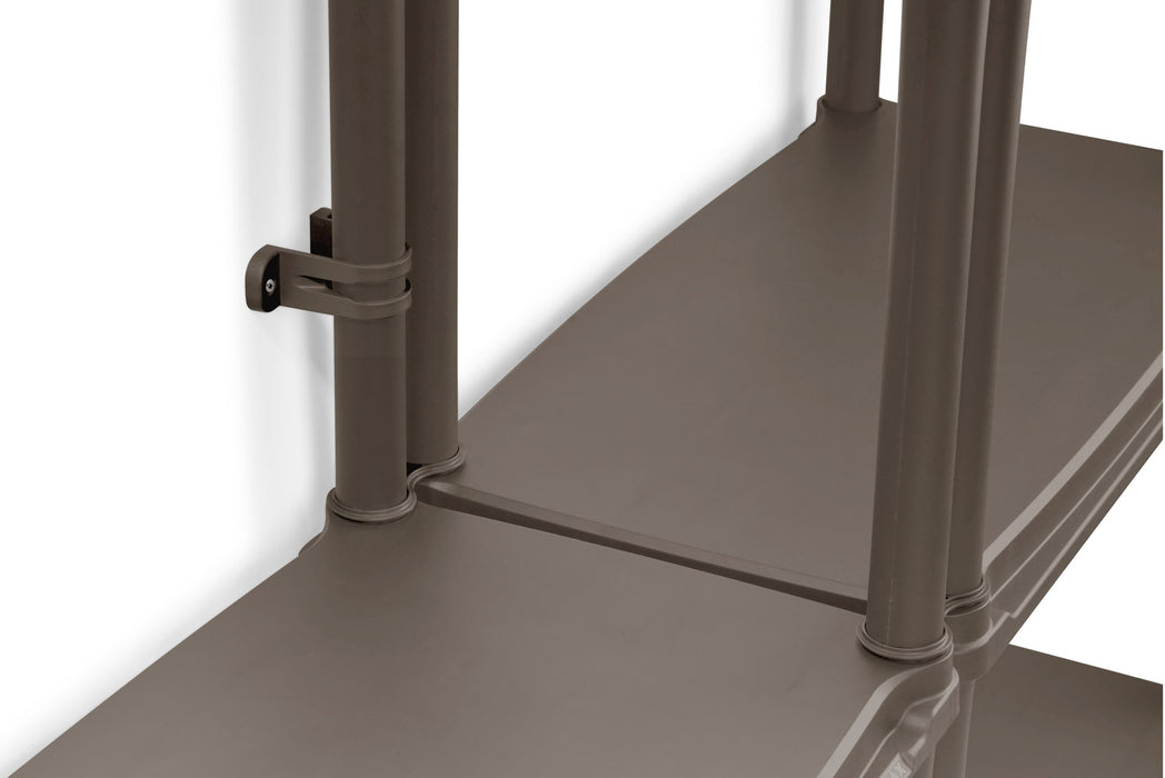 Estante multifuncional de 5 niveles solido 15" mocca marca Rimax