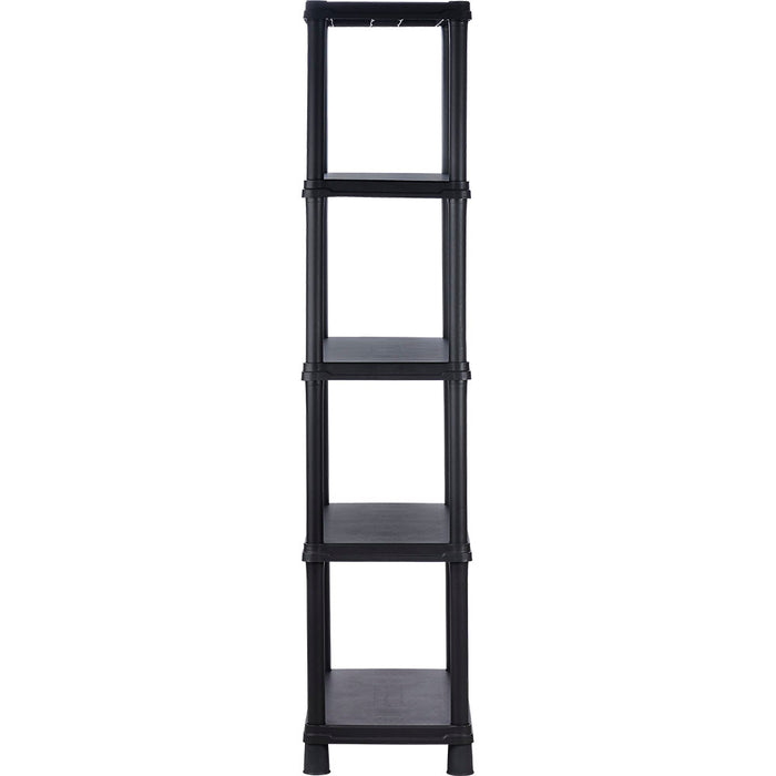 Estante multifuncional de 5 niveles solido 15" negro marca Rimax