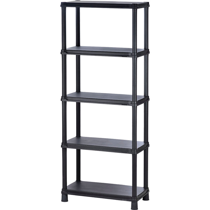 Estante multifuncional de 5 niveles solido 15" negro marca Rimax