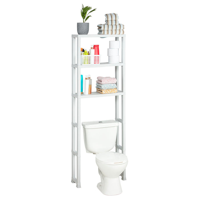 Estante organizador 3 niveles para baño blanco Rimax