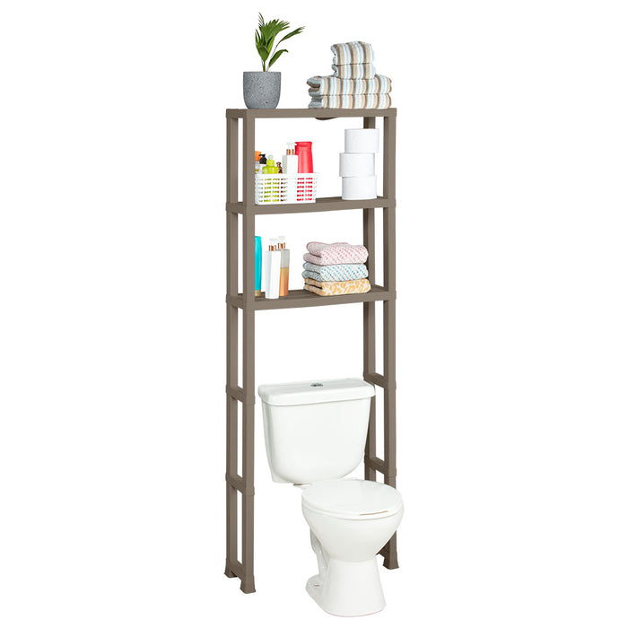 Estante organizador 3 niveles para baño mocca marca Rimax