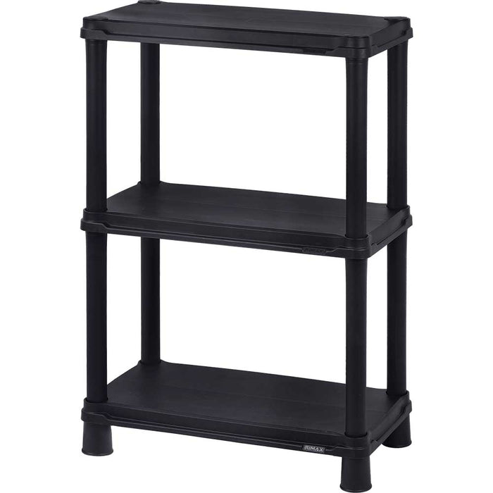 Estante solido 12" de 3 niveles negro Rimax