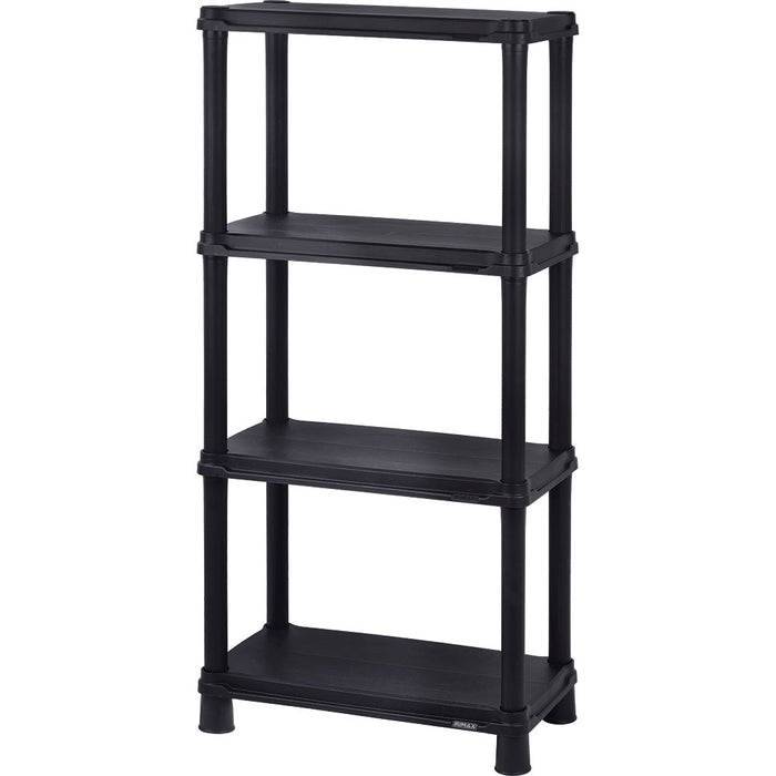 Estante solido 12" de 4 niveles negro Rimax