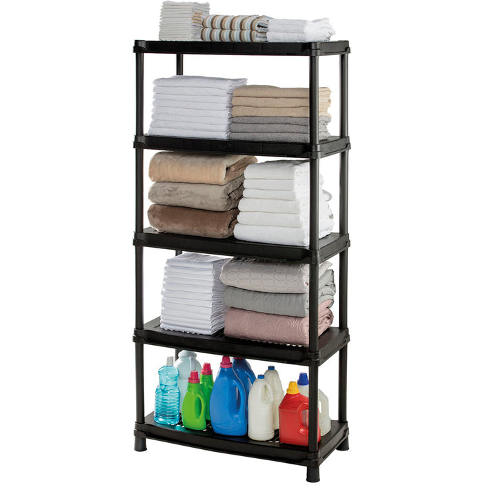 Estantería multifuncional de 5 niveles ventilada 18" negro marca Rimax