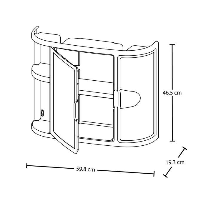 Gabinete para baño con espejo Rimax