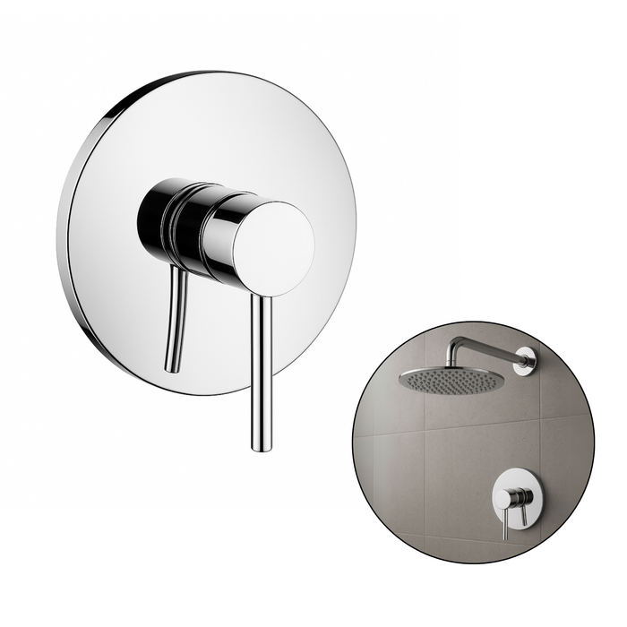 hogar griferia ducha monotrol redonda cromo brillante lujo pmo 025 mp madecentro