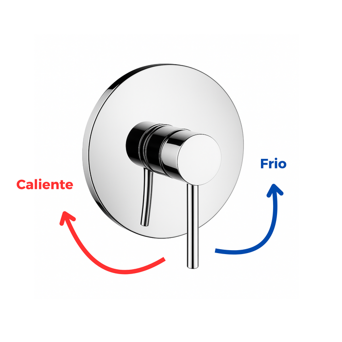hogar griferia ducha monotrol redonda cromo brillante lujo pmo 025 mp madecentro