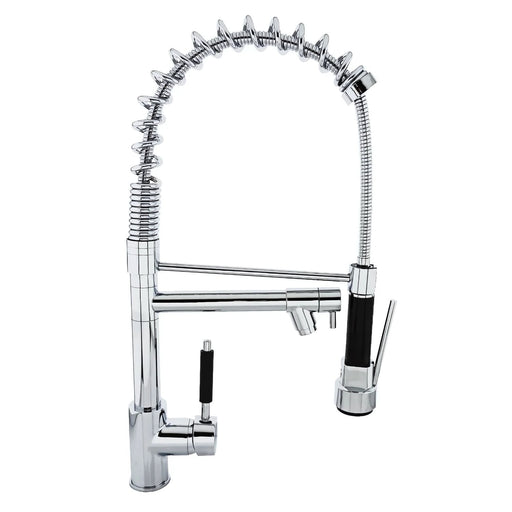 hogar griferia monotrol espiral gourmet doble salida cromado pmo 027 mp madecentro