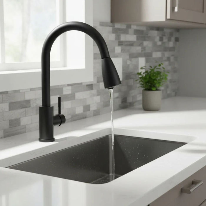hogar griferia monotrol lavaplatos extensible negro pmo 029 mp madecentro
