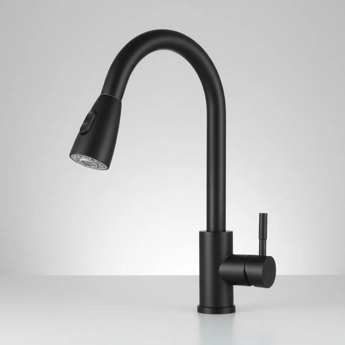 hogar griferia monotrol lavaplatos extensible negro pmo 029 mp madecentro