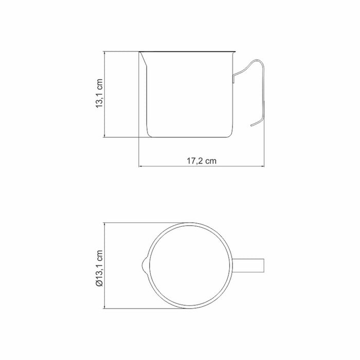 Hervidor inoxidable de 12 cm