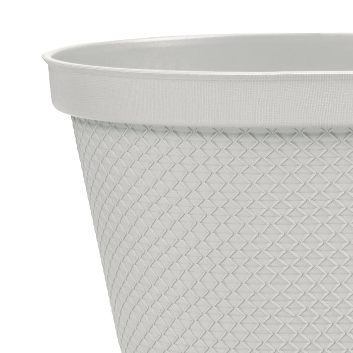 Matera ovalada rafia 40 cm con plato Rimax
