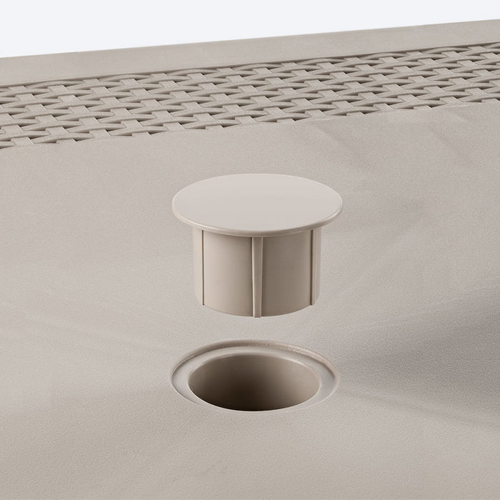 Mesa apariencia shia con patas de aluminio Rimax