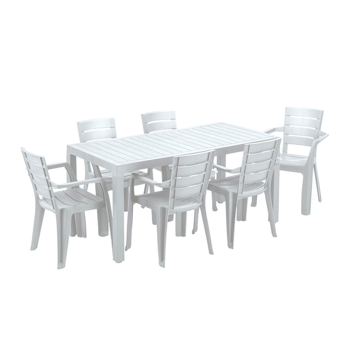 Mesa barú familiar gris hielo Rimax