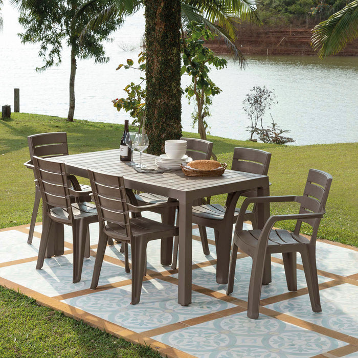 Mesa barú familiar mocca Rimax