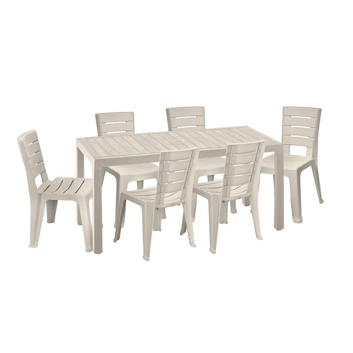Mesa barú familiar taupe Rimax