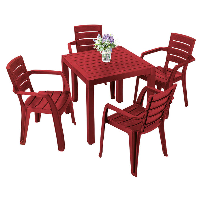 Mesa barú trendy roja marca Rimax