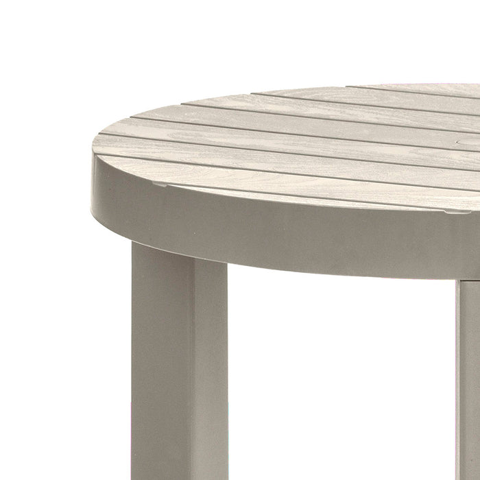 Mesa centro redonda barú taupe marca Rimax
