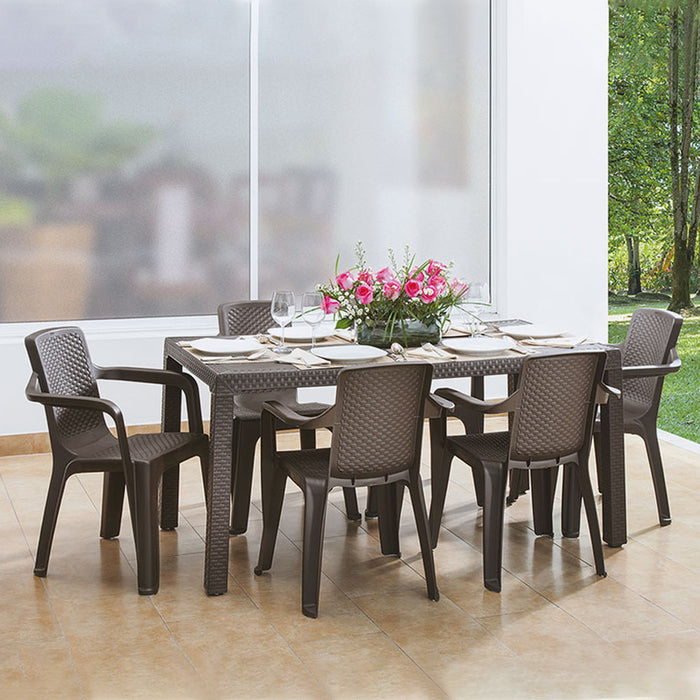 Mesa eterna familiar wengue Rimax