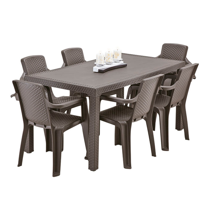 Mesa eterna familiar wengue Rimax