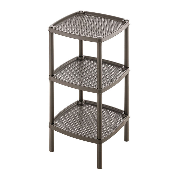Mesa multiusos cuadrada de 3 niveles mocca Rimax