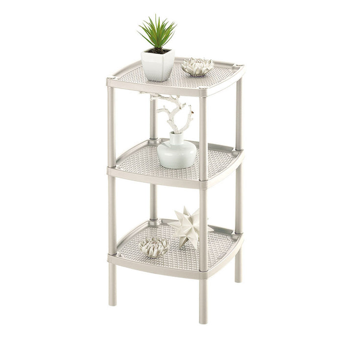 Mesa multiusos cuadrada de 3 niveles taupe marca Rimax