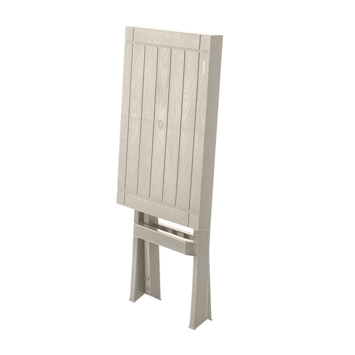 Mesa plegable rectangular barú taupe marca Rimax