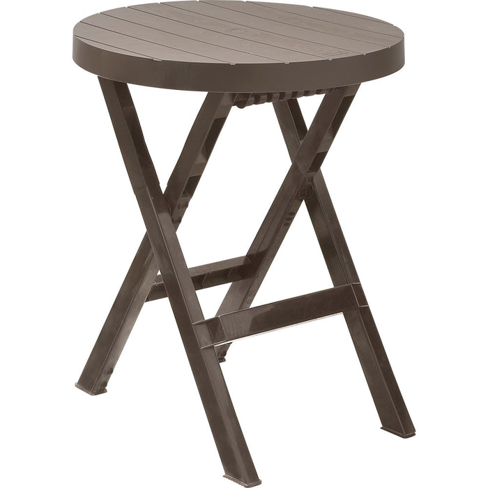 Mesa plegable redonda barú mocca marca Rimax