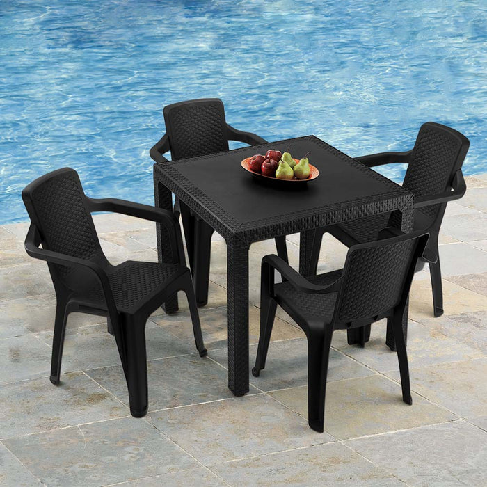 hogar mesa sillas combo comedor eterna mesa 4 sillas brazos rimax cb rmx 001 mp madecentro