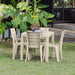 hogar mesa sillas combo comedor grisp mesa 4 sillas sin brazos rimax cb rmx 011 mp madecentro