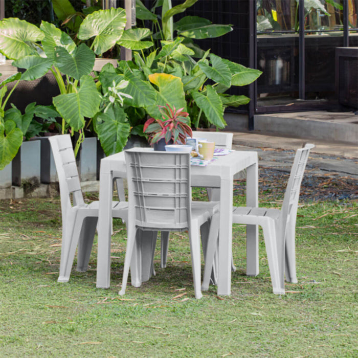 hogar mesa sillas combo comedor mesa 4 sillas sin brazos rimax cb rmx 011 mp madecentro