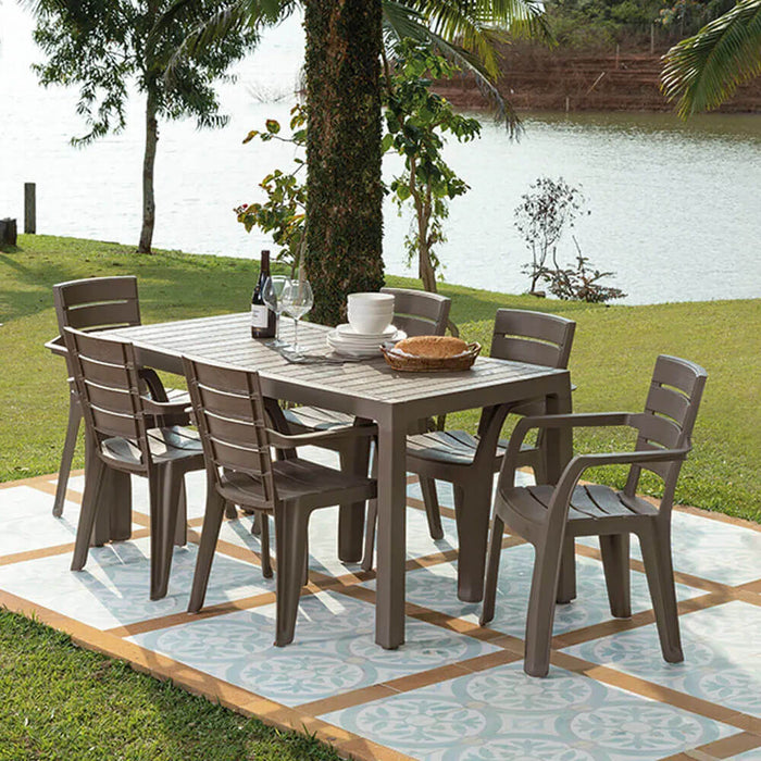hogar mesa sillas combo comedor mocca familiar baru mesa 6 sillas brazos rimax cb rmx 028 mp madecentro