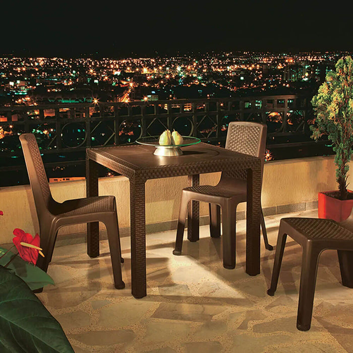 hogar mesa sillas combo comedor wengue eterna mesa 4 sillas sin brazos rimax cb rmx 004 mp madecentro