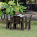 hogar mesa sillas combo comedor wengue mesa 4 sillas sin brazos rimax cb rmx 011 mp madecentro